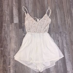 Open back romper